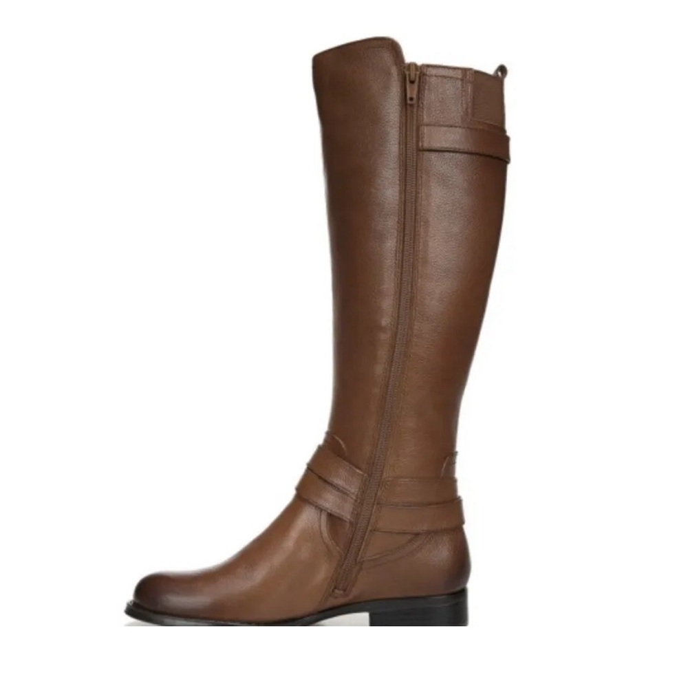 Naturalizer $200 Women's June Leather Knee High Riding Boot Brown Size 6 New - Picture 5 of 15